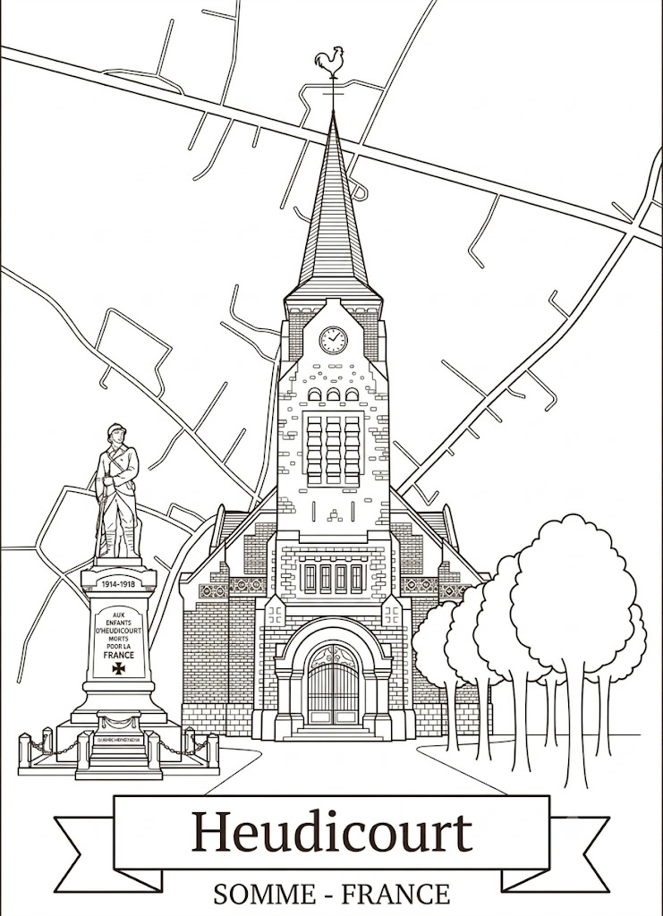 Planche Personnalisée - Architecture & Patrimoine de Heudicourt