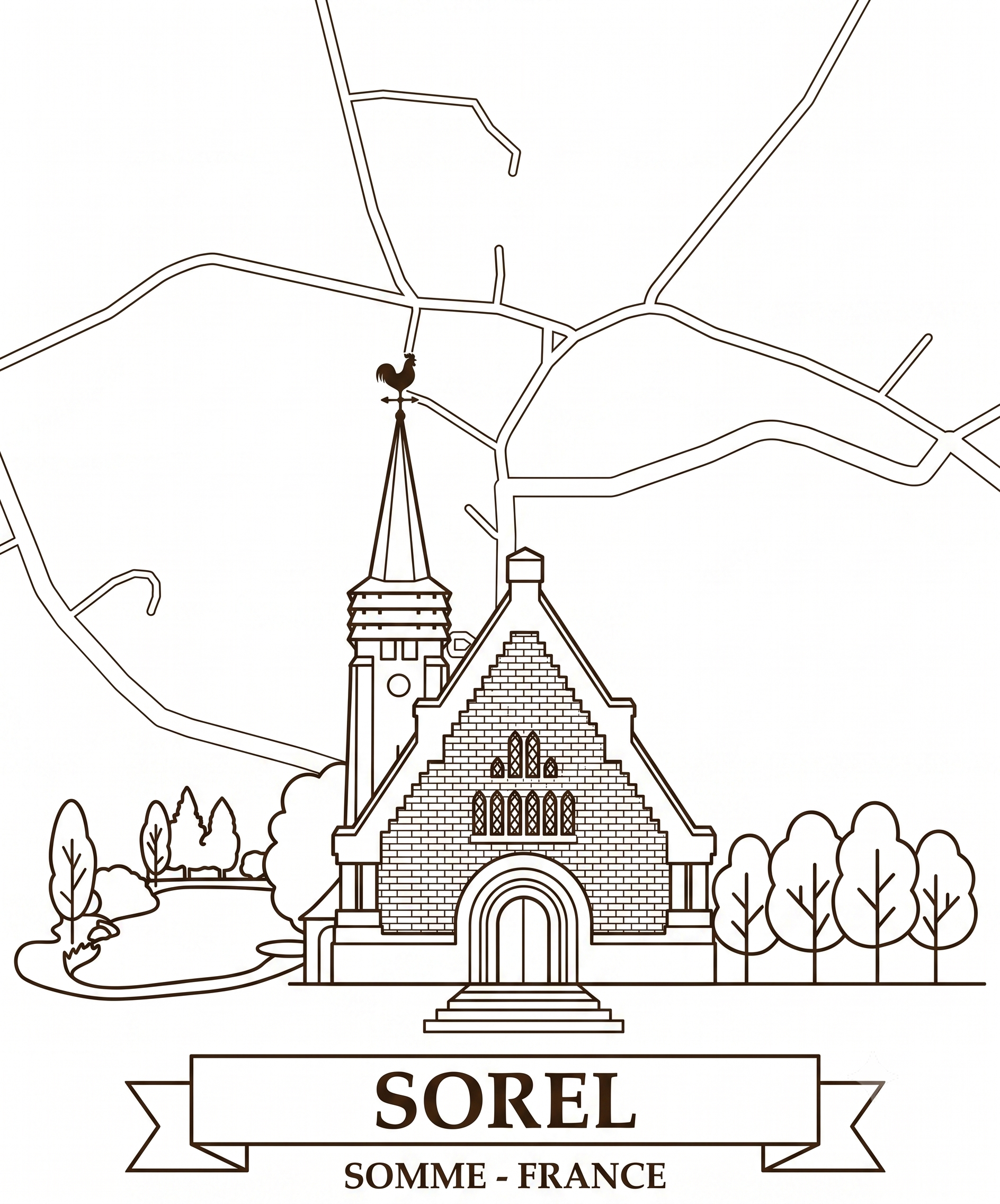 Plateau de Présentation Gravé - Patrimoine de Sorel